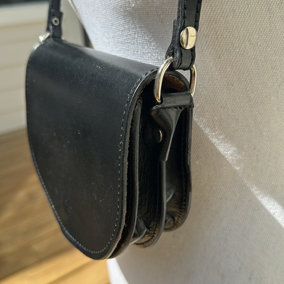 Vera Pelle black leather crossbody bag - Picture 3 of 5